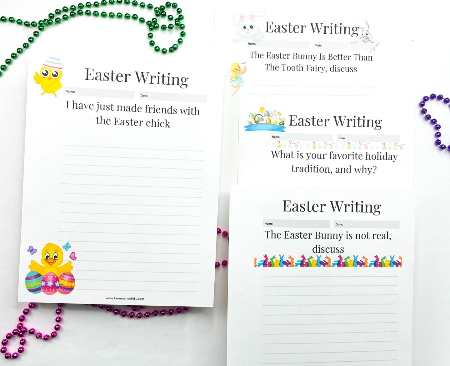 10 Free Printable Easter Writing Prompts