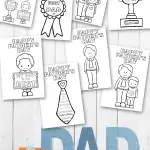 free Fathers Day coloring cards