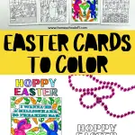 free printable easter coloring cards