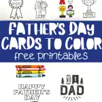 free printable father's day cards to color