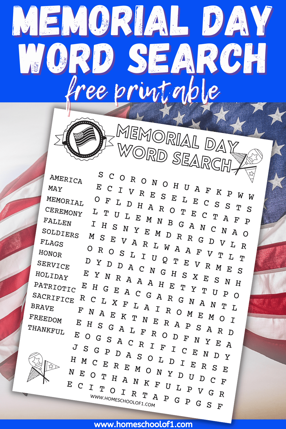 Memorial Day Word Search Printable Free Printable Templates