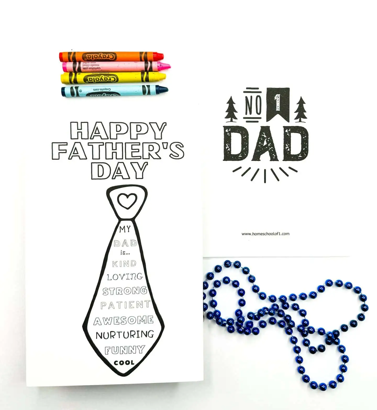 printable happy fathers day coloring card