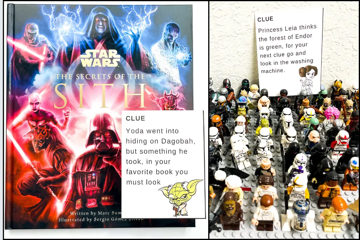 rhyming star wars scavenger hunt clues