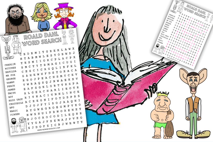 Free Roald Dahl Word Search Puzzle With Answers