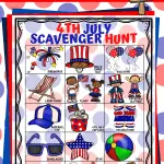 4th of July scavenger hunt printable