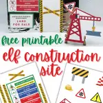 Elf construction site printable