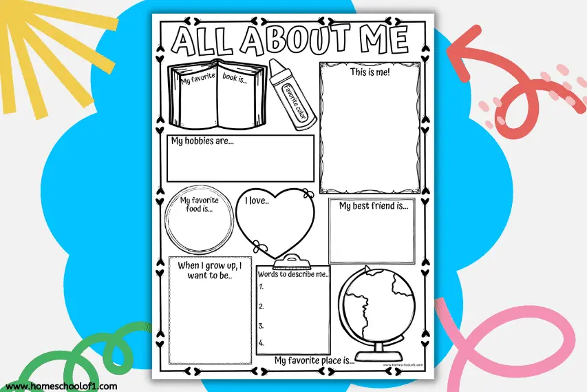 elementary all about me printable