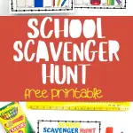 first day of school scavenger hunt