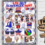 free 4th of July scavenger hunt