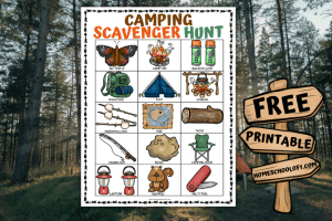 Free Camping Scavenger Hunt Printable For Kids