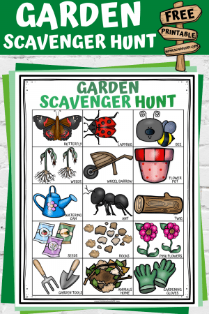 Free Garden Scavenger Hunt Printable (for Outside Fun)