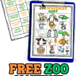 free zoo scavenger hunt printable