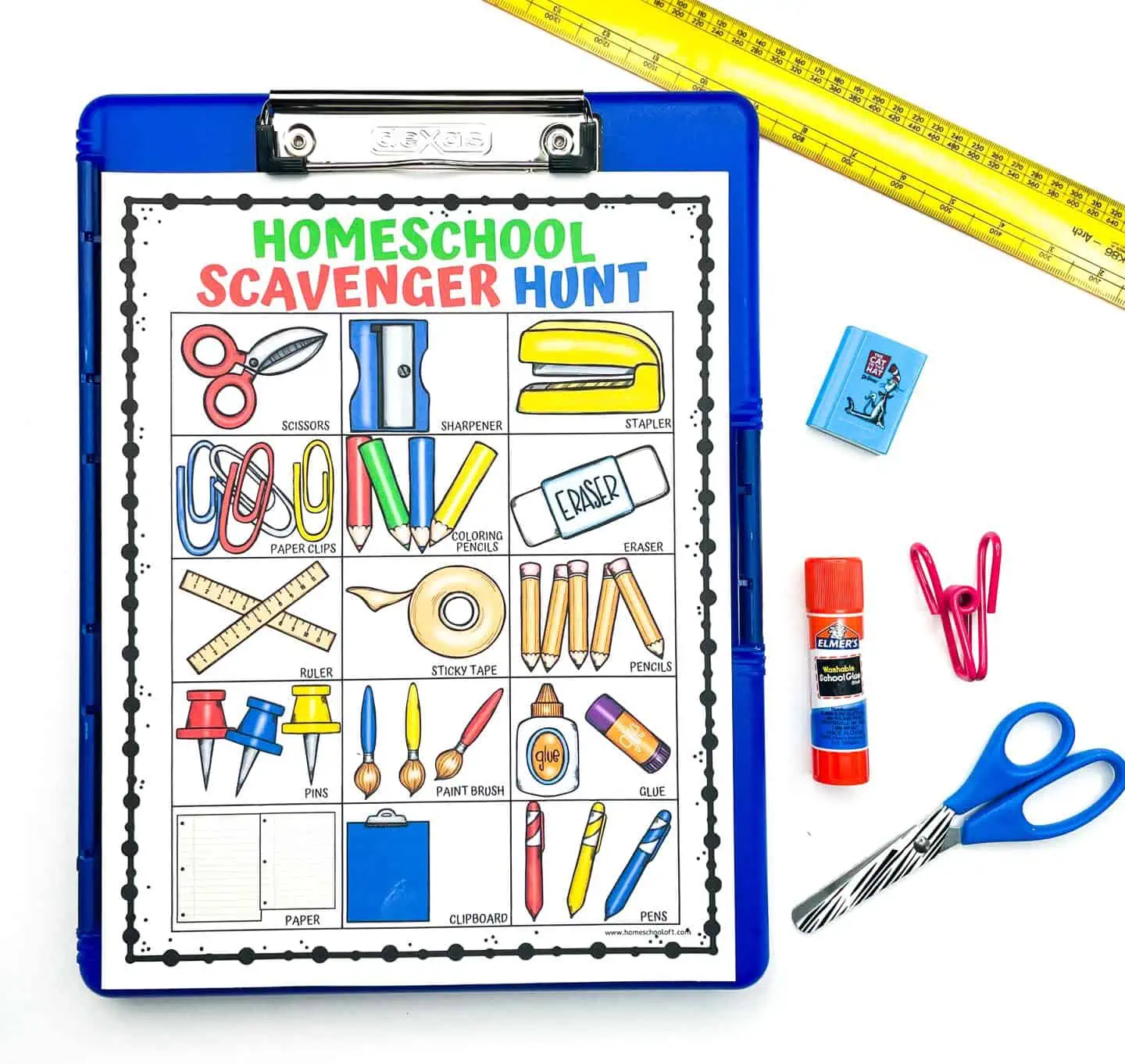 homeschool scavenger hunt free printable