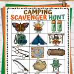 printable camping scavenger hunt