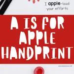 A IS FOR APPLE HANDPRINT