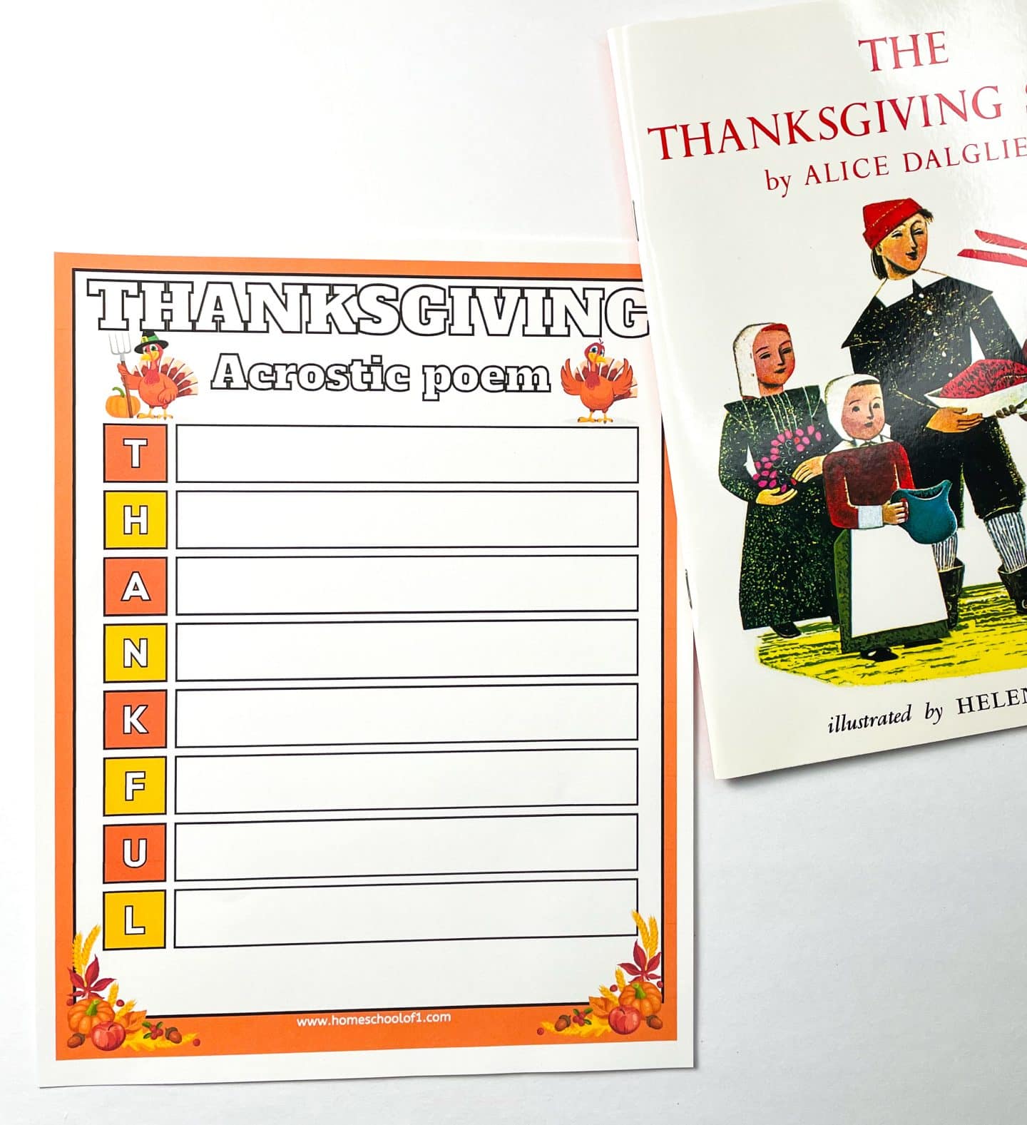 FREE THANKSGIVING ACROSTIC POEM TEMPLATE