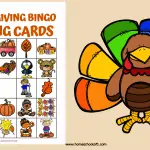 THANKSGIVING BINGO CALLING CARDS