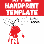 apple handprint free template