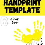 b is for bee handprint