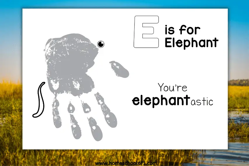 e is for elephant