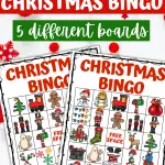 free christmas bingo boards