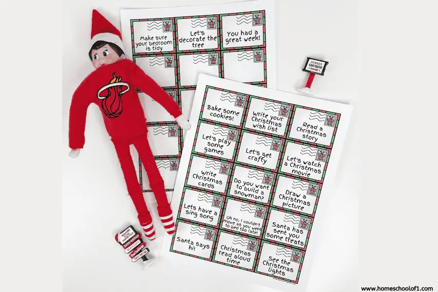 notes for the elf on the shelf