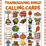 thanksgiving bingo calling card