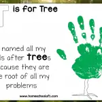 tree handprint template