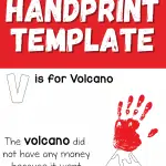 volcano handprint