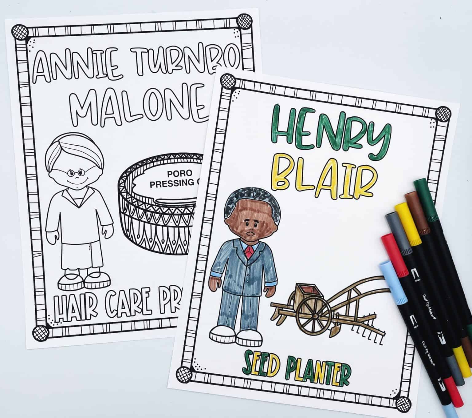 10 Free Black Inventors Coloring Pages For Black History Month