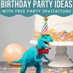 Dinosaur Themed Birthday Party Ideas With Free Dinosaur Invitations