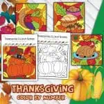 Thanksgiving Color By Number