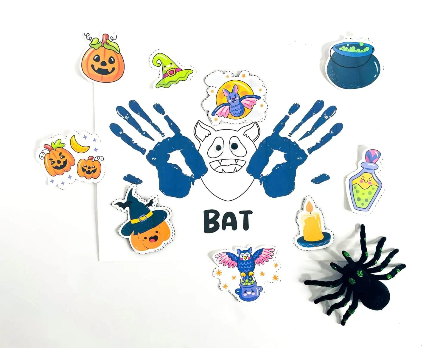 bat handprint craft