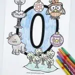 coloring page letter o