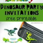 dinosaur party invitations free printable