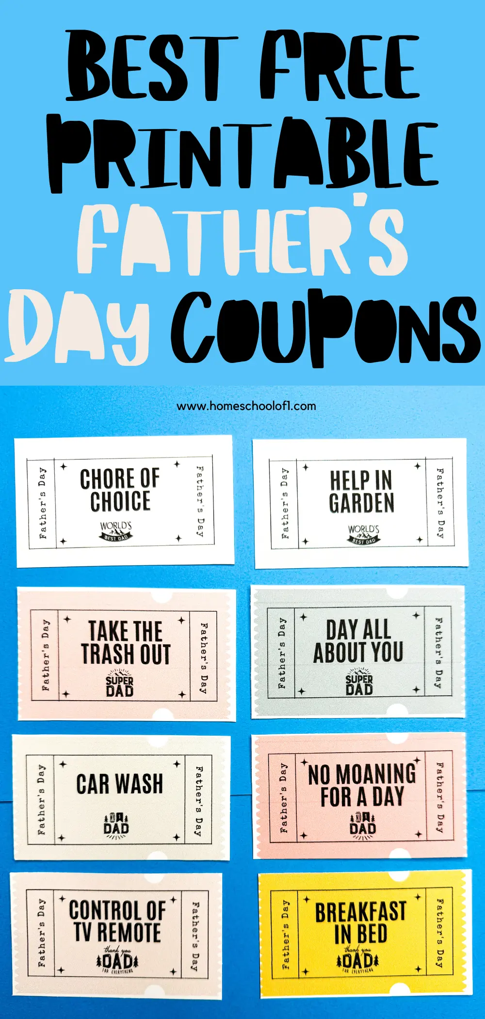 free printable father's day coupons