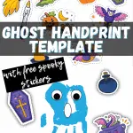 free ghost handprint template