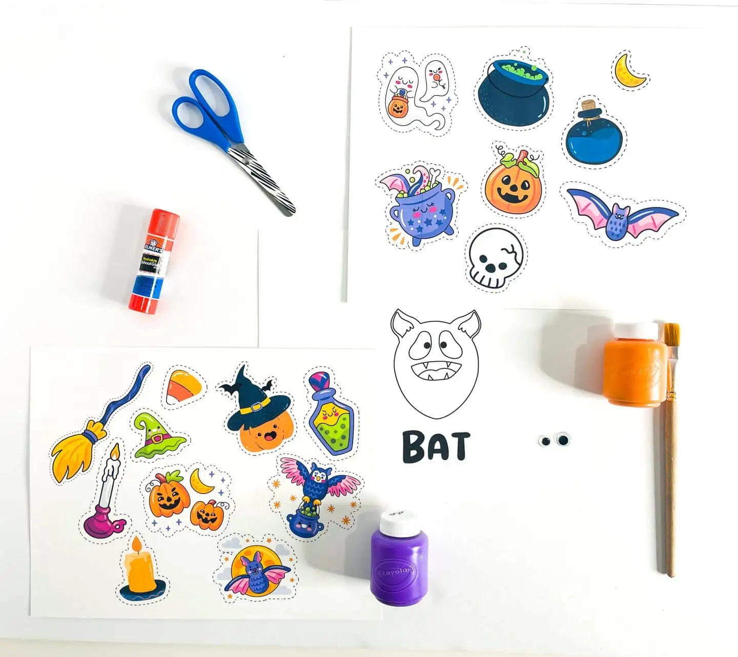 handprint bat craft