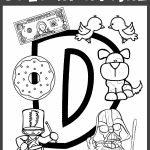 letter d coloring page