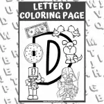 letter d coloring sheet