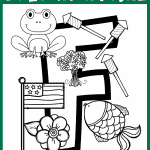 letter f coloring page