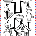 letter h coloring sheet