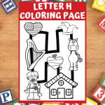 letter h coloring sheet