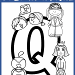 letter q coloring page