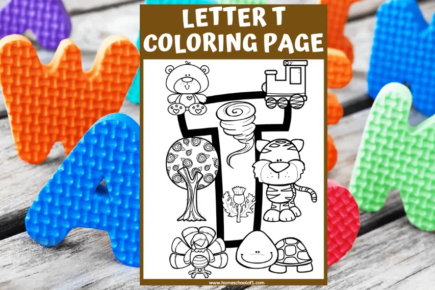 letter t coloring sheet