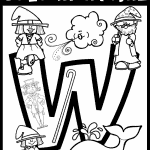 letter w coloring page