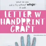 letter w handprint craft