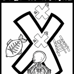 letter x coloring page