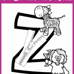 letter z coloring page