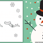 snowman handprint template